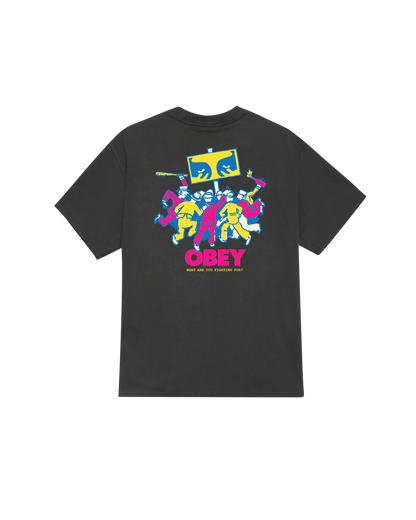 OBEY STEADY MOBBIN S/S TEE Vintage Black