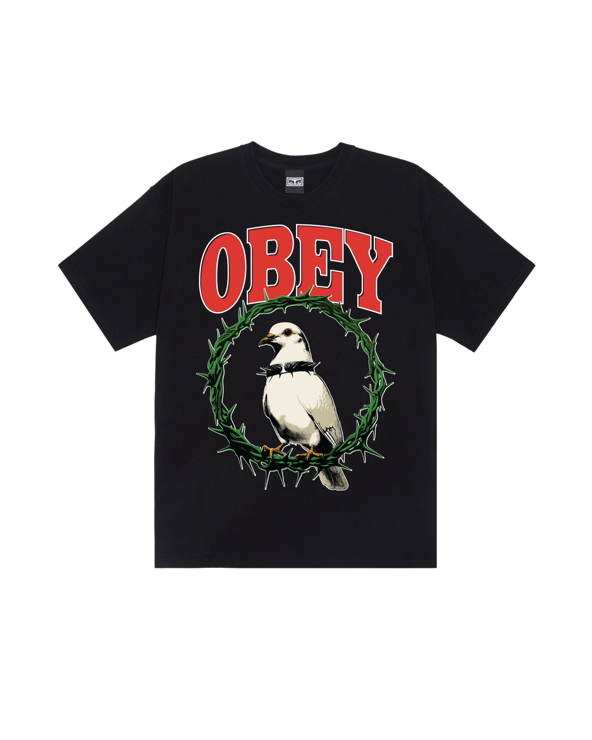 OBEY THORNS OF PEACE OVERSIZED T-SHIRT BLACK
