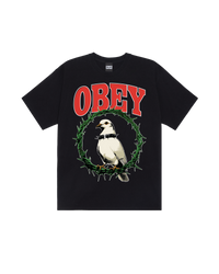 OBEY THORNS OF PEACE OVERSIZED T-SHIRT BLACK