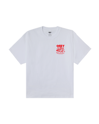 OBEY TIME TO CALL OBEY S/S TEE WHITE