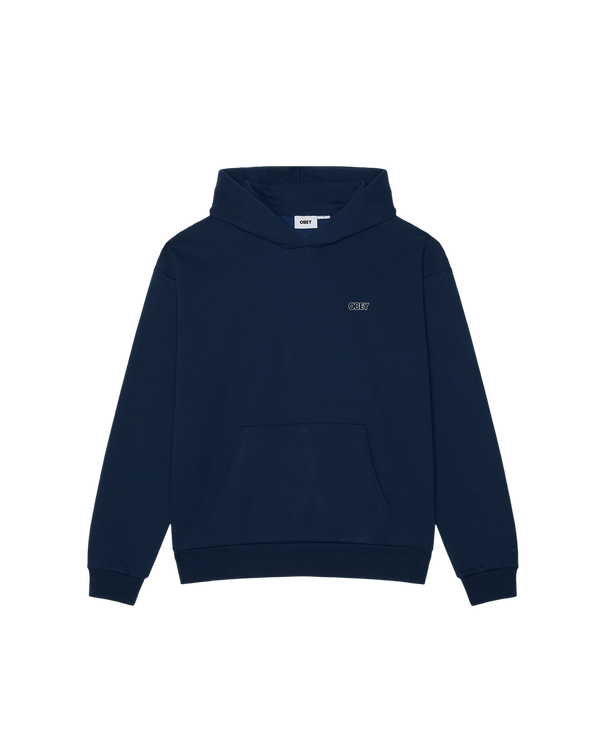 OBEY TREBLE EXTRA HEAVY PULLOVER PAGEANT BLUE