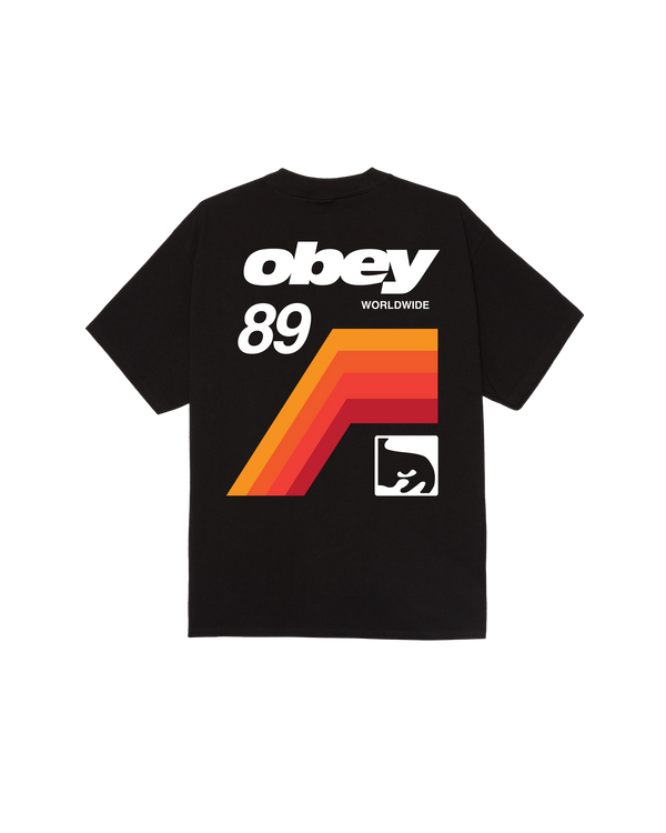 OBEY VHS CLASSIC T-SHIRT BLACK — Obey