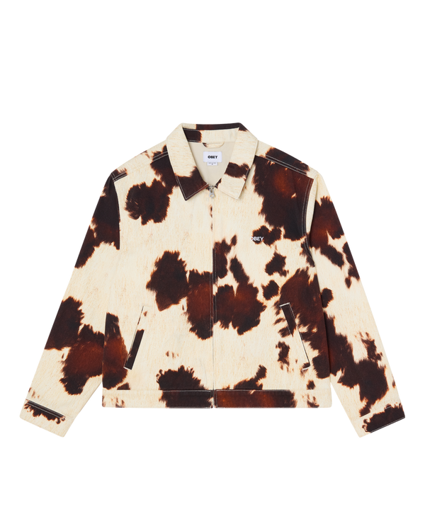 OBEY WORKSHOP JACKET COW PRINT — Obey