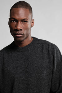 Nitto Knitwear PULL COL ROND ARMEN CHARCOAL