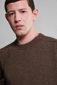Nitto Knitwear PULL COL ROND ARMEN MOCHA