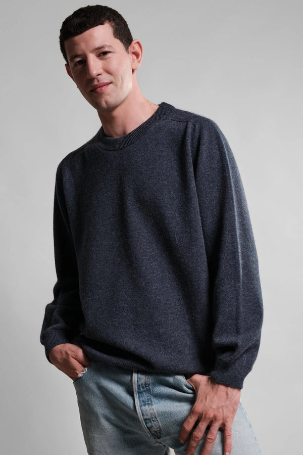 Nitto Knitwear PULL COL ROND ARMEN NAVY MIX