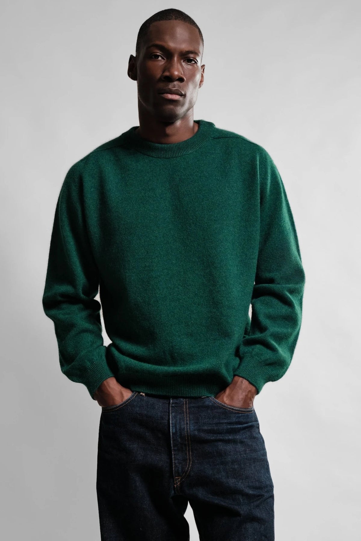 Nitto Knitwear PULL COL ROND ARMEN VERT SACRAMENTO