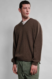 Nitto Knitwear PULL COL V ARMEN MOCHA