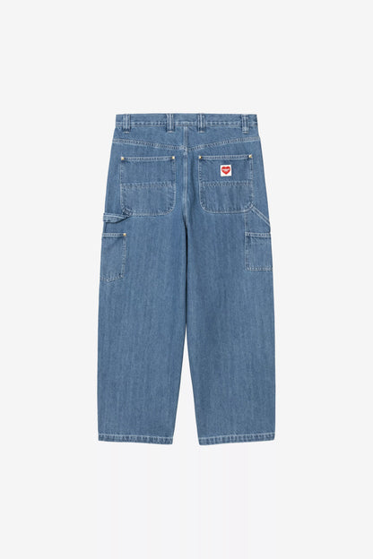 Pantalon Carhartt Wip NASH DOUBLE KNEE PANT Blue Stone Washed