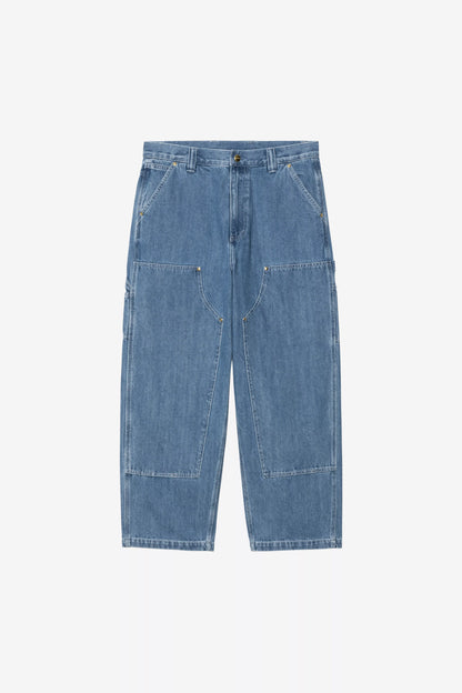 Pantalon Carhartt Wip NASH DOUBLE KNEE PANT Blue Stone Washed