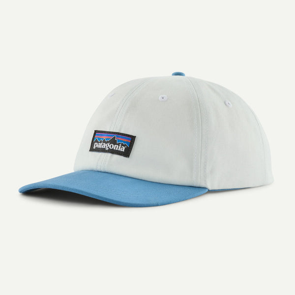 Patagonia P6 LABEL TRAD CAP Birch White w/Shore Blue — Patagonia