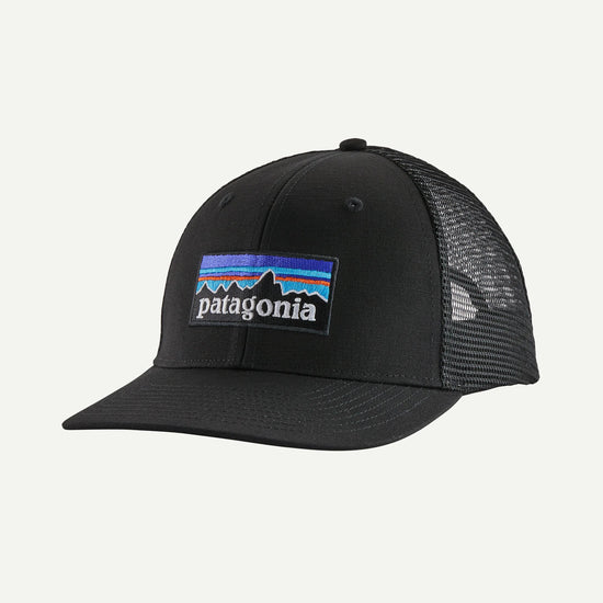Patagonia P6 LOGO LOPRO TRUCKER HAT Black — Patagonia