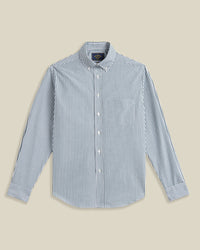 Portuguese Flannel ATLANTICO STRIPE L/S SHIRT Green