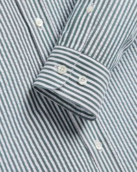 Portuguese Flannel ATLANTICO STRIPE L/S SHIRT Green