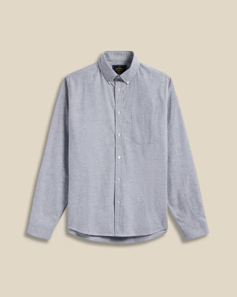 Portuguese Flannel BRUSHED OXFORD L/S SHIRT Blue