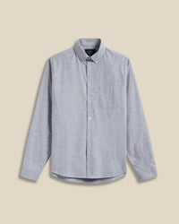 Portuguese Flannel BRUSHED OXFORD L/S SHIRT Blue