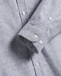 Portuguese Flannel BRUSHED OXFORD L/S SHIRT Blue
