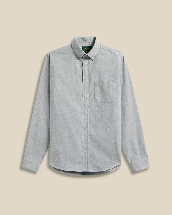 Portuguese Flannel BRUSHED OXFORD L/S SHIRT Green — Portuguese Flannel