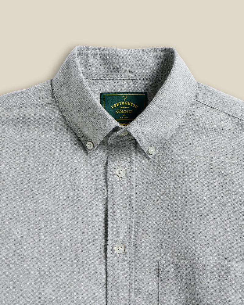 Portuguese Flannel BRUSHED OXFORD L/S SHIRT Green
