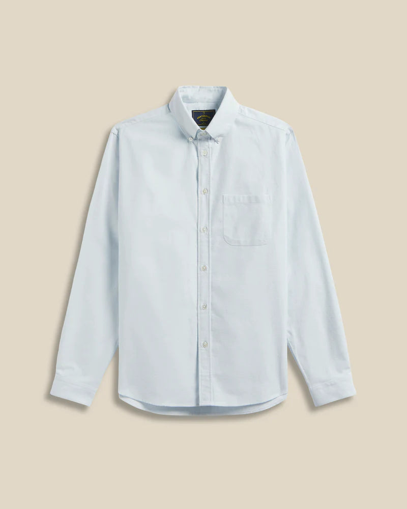 Portuguese Flannel BRUSHED OXFORD L/S SHIRT Light Blue