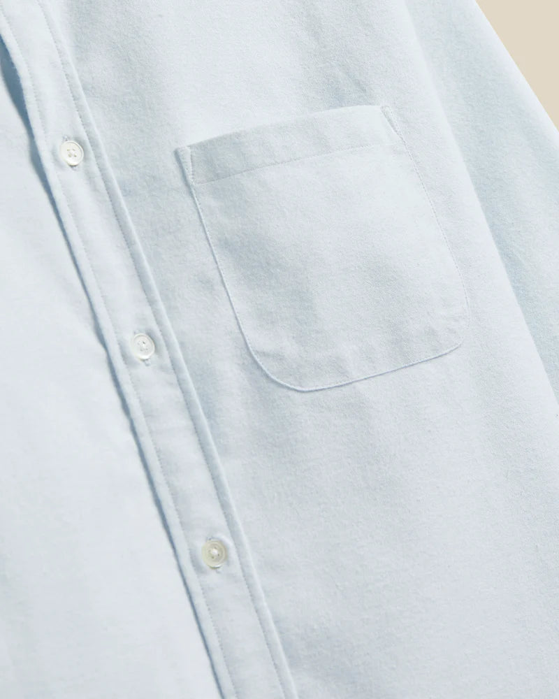 Portuguese Flannel BRUSHED OXFORD L/S SHIRT Light Blue