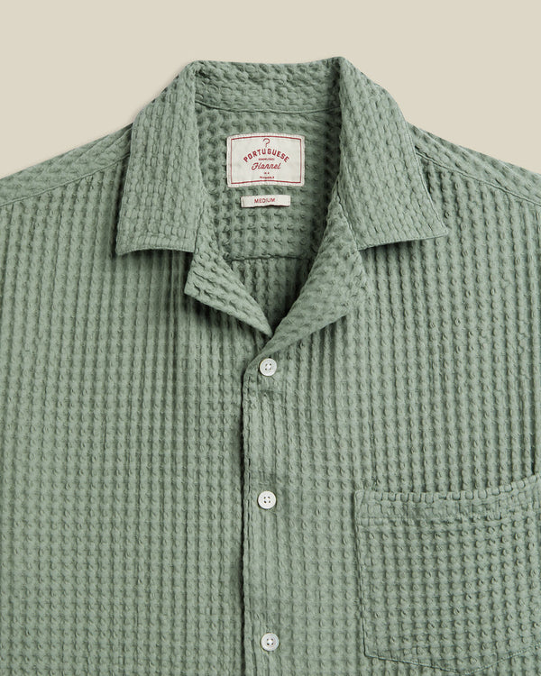 Portuguese Flannel CORNELIUS S/S SHIRT Green