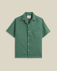 Portuguese Flannel DOTS S/S SHIRT Green