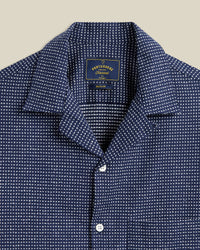 Portuguese Flannel DOTS S/S SHIRT Navy