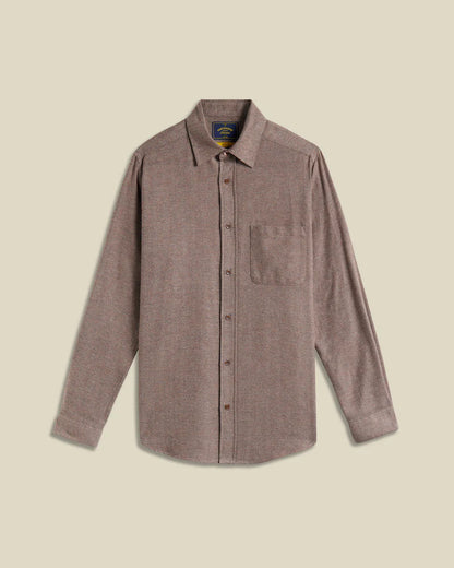 Portuguese Flannel ESPIGA L/S SHIRT Brown