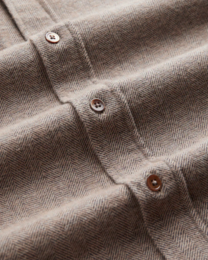Portuguese Flannel ESPIGA L/S SHIRT Brown