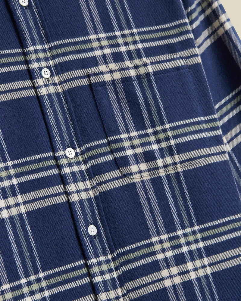 Portuguese Flannel FRONT L/S SHIRT Navy