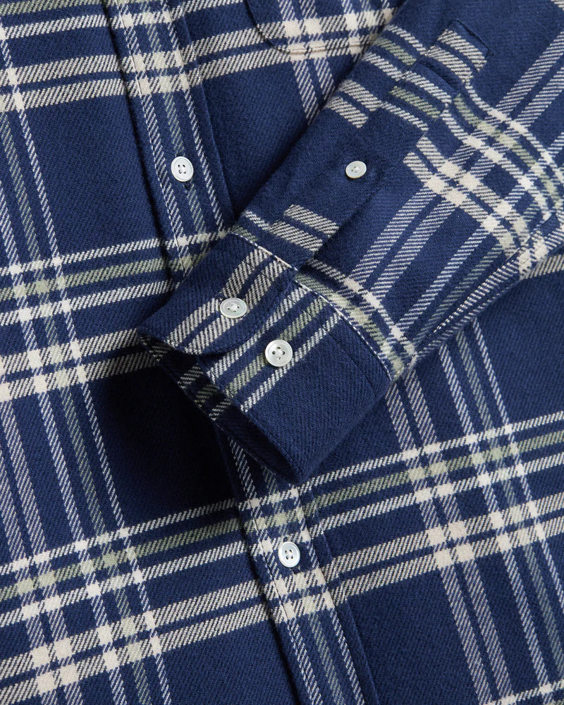 Portuguese Flannel FRONT L/S SHIRT Navy