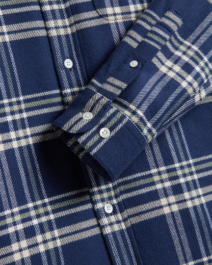 Portuguese Flannel FRONT L/S SHIRT Navy