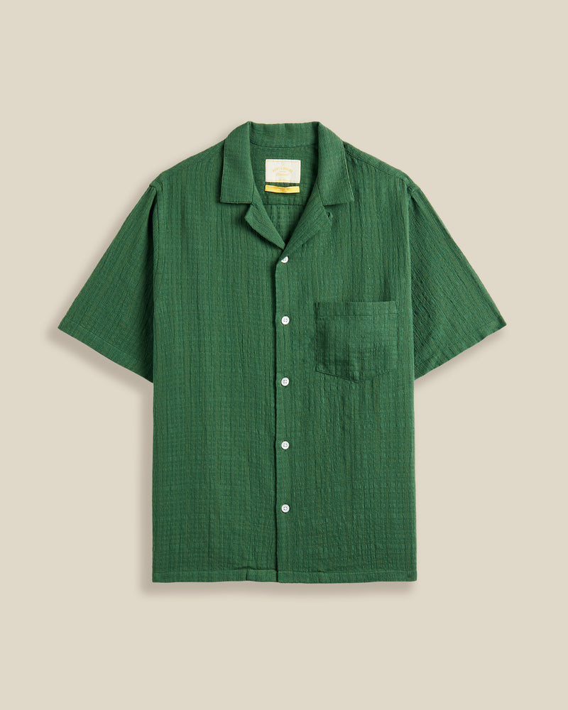 Portuguese Flannel GRAIN S/S SHIRT Green