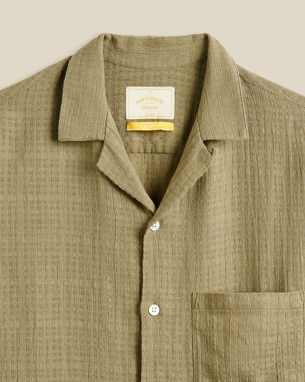 Portuguese Flannel GRAIN S/S SHIRT Khaki