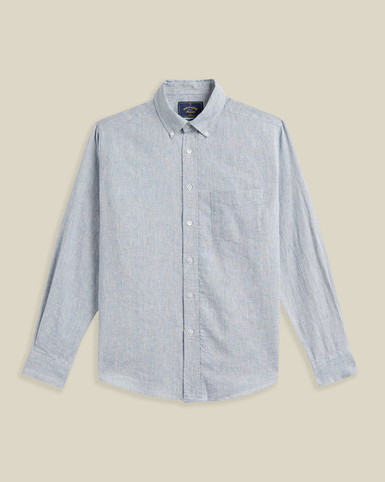 Portuguese Flannel GRANULAR L/S SHIRT Blue — Portuguese Flannel