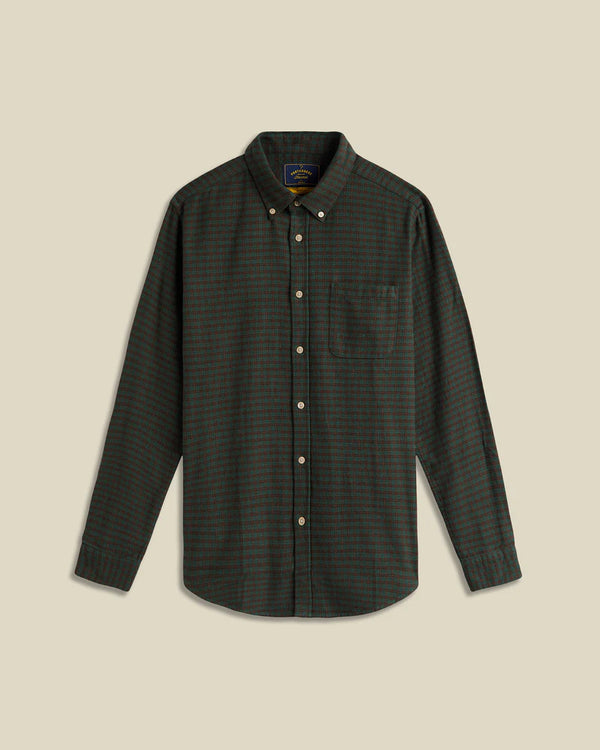 Portuguese Flannel LAGO L/S SHIRT Green — Portuguese Flannel