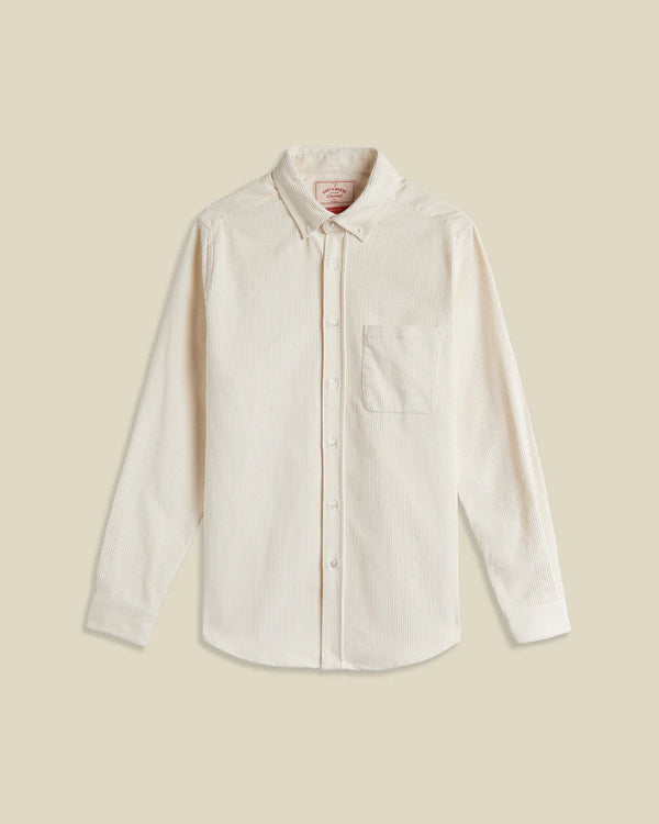 Portuguese Flannel LOBO 2.0 L/S SHIRT Ecru — Portuguese Flannel