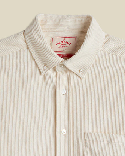 Portuguese Flannel LOBO 2.0 L/S SHIRT Ecru