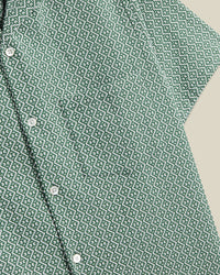 Portuguese Flannel PORTUGUESE TILE S/S SHIRT Green