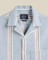 Portuguese Flannel RADI S/S SHIRT Navy White