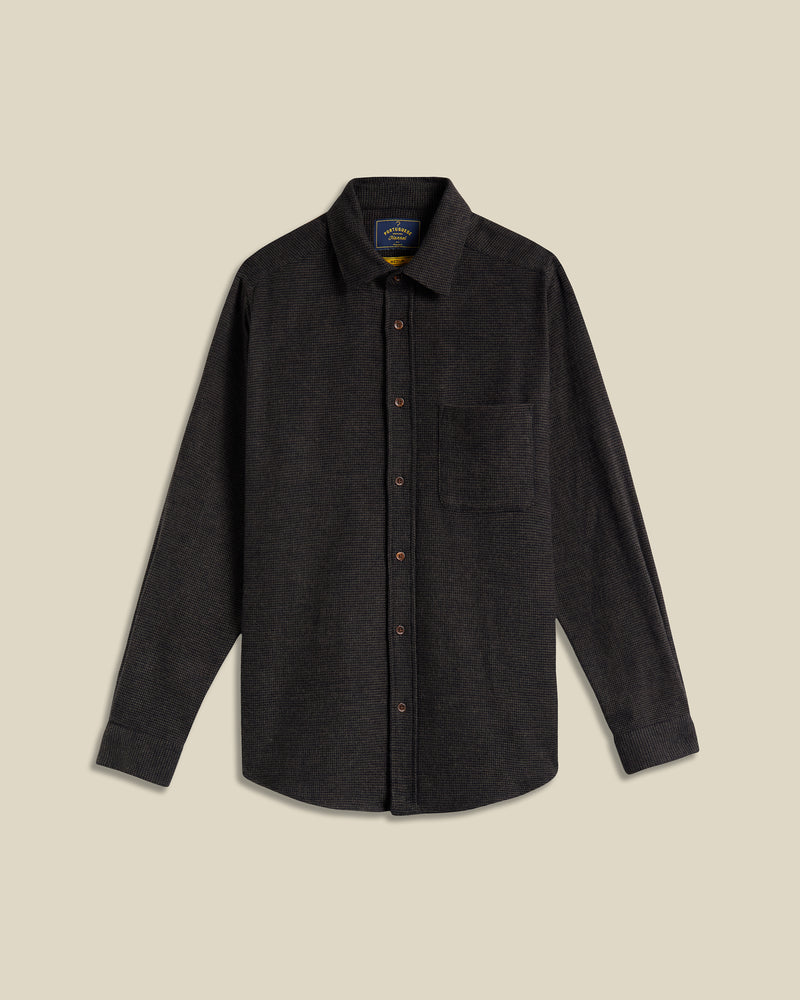 Portuguese Flannel SOUNDS L/S SHIRT Brown