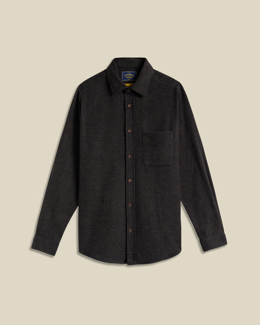 Portuguese Flannel SOUNDS L/S SHIRT Brown
