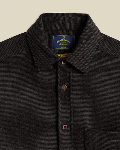 Portuguese Flannel SOUNDS L/S SHIRT Brown