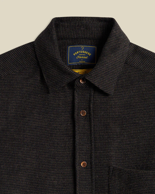 Portuguese Flannel SOUNDS L/S SHIRT Brown