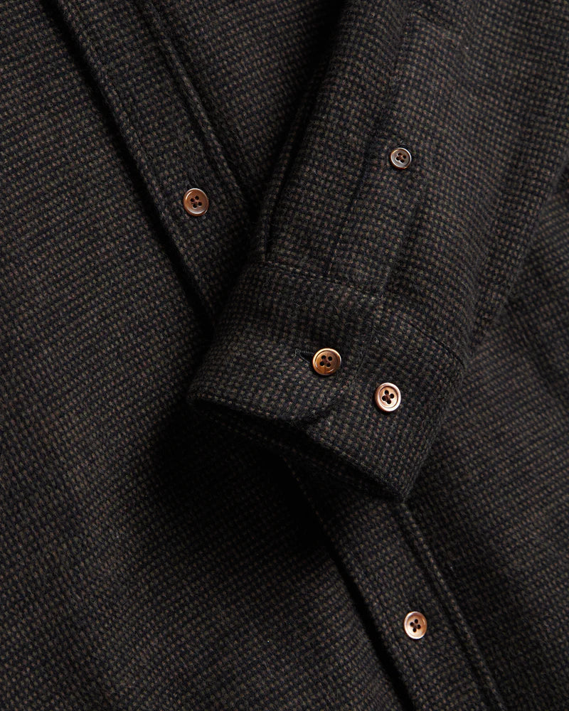 Portuguese Flannel SOUNDS L/S SHIRT Brown