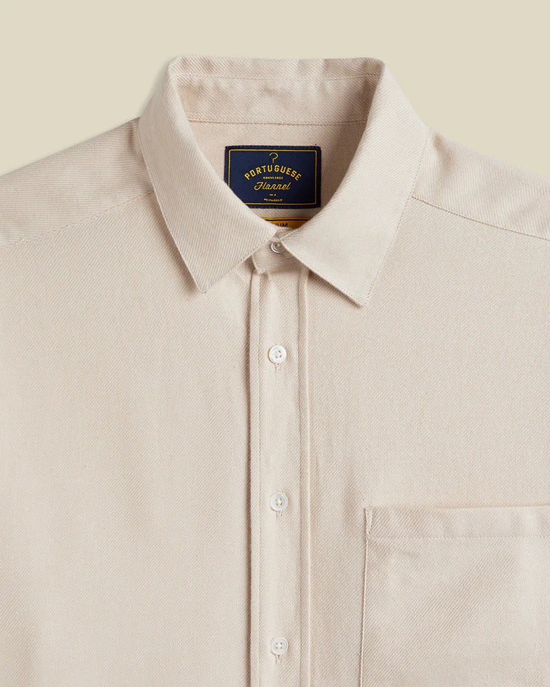 Portuguese Flannel TECA 2.0 L/S SHIRT Ecru