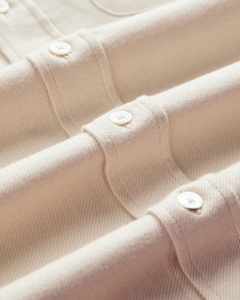 Portuguese Flannel TECA 2.0 L/S SHIRT Ecru