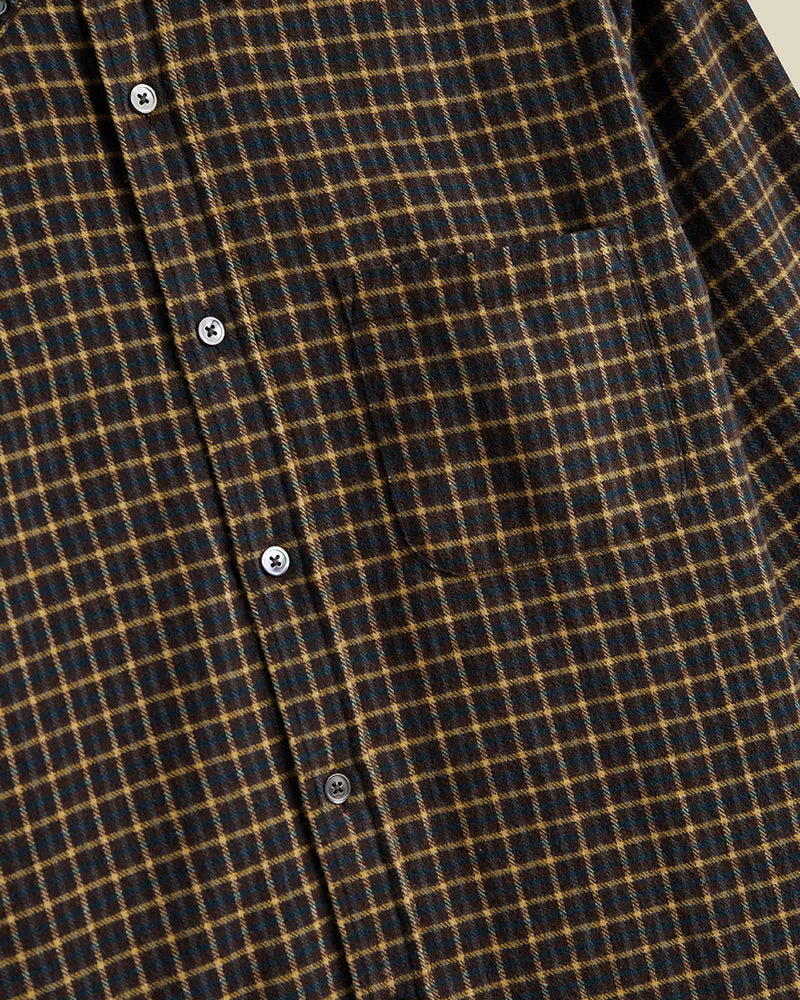 Portuguese Flannel TERRA L/S SHIRT Bordeaux