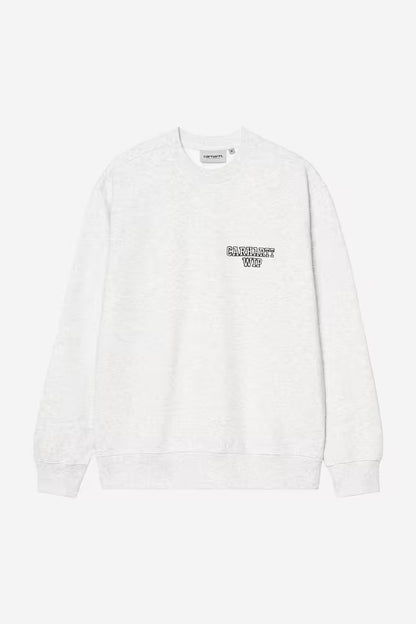 Pull Carhartt Wip ALUMNI SWEAT Ash Heather